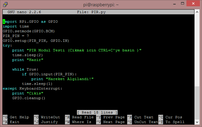 kod-e1444342061312 Raspberry Pi with PIR (movement) Sensor